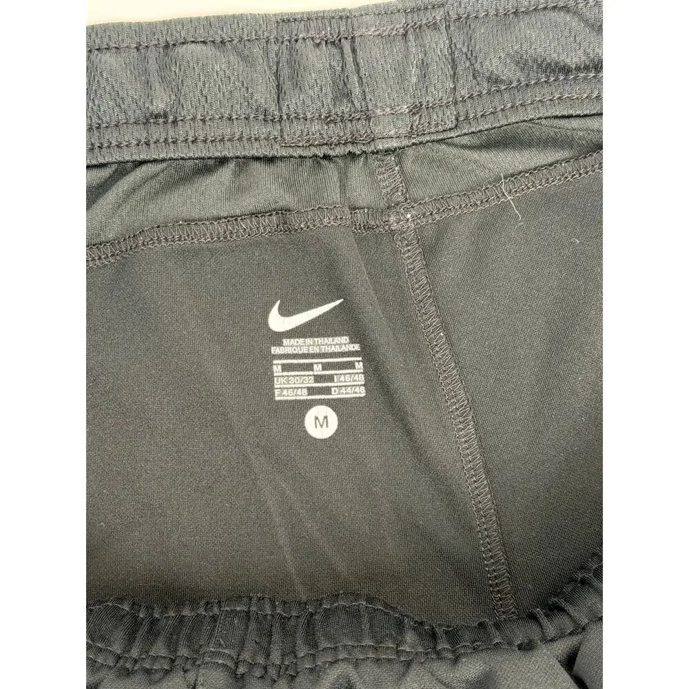 Nike Dri-FIT Athletic Shorts Mens Medium Black Red Basketball Training Gym M